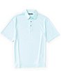 Color:Pool Blue - Image 1 - Big & Tall Short Sleeve Performance Gingham Polo