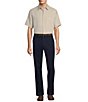 Roundtree & Yorke Big & Tall Short Sleeve Small Check Sport Shirt, Color:Vintage Chino - Image 3