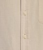 Roundtree & Yorke Big & Tall Short Sleeve Small Check Sport Shirt, Color:Vintage Chino - Image 4