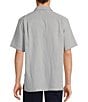 Roundtree & Yorke Big & Tall Short Sleeve Small Check Sport Shirt, Color:Dark Grey - Image 2