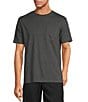 Color:Charcoal Heather - Image 1 - Big & Tall Short Sleeve Solid Pocket Crew T-Shirt