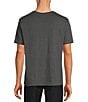 Color:Charcoal Heather - Image 2 - Big & Tall Short Sleeve Solid Pocket Crew T-Shirt