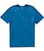 Roundtree & Yorke Big & Tall Short Sleeve Solid Pocket Crew T-Shirt, Color:Bright Blue Heather - Image 5