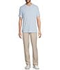 Roundtree & Yorke Big & Tall Solid Cloud Short Sleeve V-Neck T-Shirt - Image 3