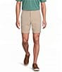 Roundtree & Yorke Big & Tall Solid Flat Front Performance 8#double; Inseam Shorts - Image 1