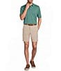 Roundtree & Yorke Big & Tall Solid Flat Front Performance 8#double; Inseam Shorts - Image 3