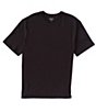 Color:Black - Image 1 - Big & Tall Solid Soft Washed Short Sleeve Crew Neck Tee