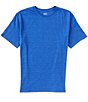 Color:Blue Heather - Image 1 - Big & Tall Solid Soft Washed Short Sleeve Crew Neck Tee