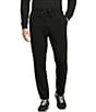 Roundtree & Yorke Big & Tall Solid Terry Jogger Pants, Color:Black - Image 1