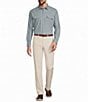 Roundtree & Yorke Big & Tall Solid Textured Sport Shirt - Image 3