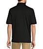 Roundtree & Yorke Big & Tall Supima Short Sleeve Solid Polo Shirt, Color:Black - Image 2