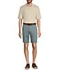 Color:Khaki Heather - Image 3 - Big & Tall Supima Short Sleeve Solid Polo Shirt