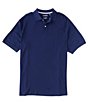 Color:Deep Blue - Image 1 - Big & Tall Supima Solid Short Sleeve Polo