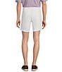 Roundtree & Yorke Big & Tall The Cloud Collection 7#double; Flat Front Washed Chino Shorts, Color:White - Image 2