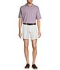 Roundtree & Yorke Big & Tall The Cloud Collection 7#double; Flat Front Washed Chino Shorts, Color:White - Image 3