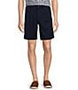 Roundtree & Yorke Big & Tall The Cloud Short Classic Fit 9#double; Pleated Washed Chino Shorts, Color:Dark Navy - Image 1