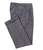 Color:Charcoal Heather - Image 1 - Big & Tall TravelSmart CoreComfort Non-Iron Pleated Classic/Relaxed Fit Chino Pants