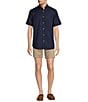 Color:Deep Blue - Image 3 - Big & Tall TravelSmart Easy Care Short Sleeve Solid Dobby Sport Shirt
