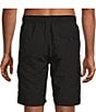 Roundtree & Yorke Boardwalk Cargo 9#double; Solid Swim Trunk, Color:Black - Image 2
