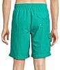 Color:Bright Teal - Image 2 - Boardwalk Cargo Solid 9#double; Inseam Swim Trunks