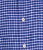 Color:Blue - Image 5 - Performance Long Sleeve Chambray Plaid Sport Shirt
