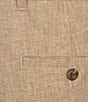 Roundtree & Yorke Casual Linen Flat Front 9#double; Solid Shorts - Image 3