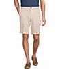 Roundtree & Yorke Casual Linen Flat Front 9#double; Solid Shorts - Image 4