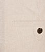 Roundtree & Yorke Casual Linen Flat Front 9#double; Solid Shorts - Image 6