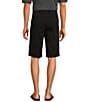 Color:Black - Image 2 - Casuals Classic Fit Flat Front Washed 13#double; Chino Shorts