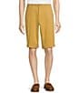 Color:Honey - Image 1 - Casuals Classic Fit Flat Front Washed 13#double; Chino Shorts