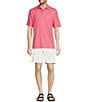 Roundtree & Yorke Casuals Classic Fit Flat Front Solid 9#double; Linen Shorts, Color:White - Image 3