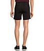 Color:Black - Image 2 - Casuals Straight Fit Flat Front Washed 7#double; Chino Shorts