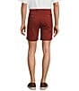Color:Fired Brick - Image 2 - Casuals Straight Fit Flat Front Washed 7#double; Chino Shorts