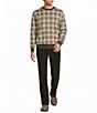 Roundtree & Yorke Checked Crew Neck Sweater - Image 3