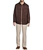 Roundtree & Yorke Chore Faux Suede Jacket, Color:Chocolate - Image 4