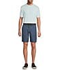 Roundtree & Yorke Classic Fit Flat Front All Seasons Coolmax 9#double; Inseam Shorts - Image 3