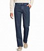 Roundtree & Yorke Classic Fit Flat Front Denim Chino Pants - Image 1