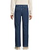 Roundtree & Yorke Classic Fit Flat Front Denim Chino Pants - Image 2