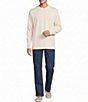 Roundtree & Yorke Classic Fit Flat Front Denim Chino Pants - Image 3