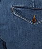 Roundtree & Yorke Classic Fit Flat Front Denim Chino Pants - Image 4