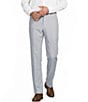 Roundtree & Yorke Classic Fit Flat Front Solid Linen Dress Pants - Image 6