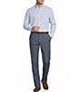 Roundtree & Yorke Classic Fit Flat Front Solid Linen Dress Pants - Image 3