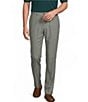 Roundtree & Yorke Classic Fit Flat Front Solid Linen Dress Pants - Image 5