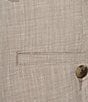 Roundtree & Yorke Classic Fit Flat Front Solid Linen Dress Pants - Image 4