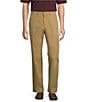 Roundtree & Yorke Classic Fit Washed Chino Pants, Color:Khaki - Image 1