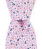 Color:Pink - Image 1 - Ditsy Floral 2 3/4#double; Woven Tie