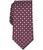 Roundtree & Yorke Drew Mini Medallion Traditional Silk Blend Tie - Image 2