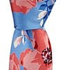 Roundtree & Yorke Eric Flower Print Traditional Silk Blend Tie - Image 1
