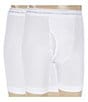 Color:Brilliant White - Image 1 - Extended Length Boxer Briefs 2-Pack