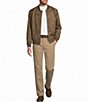 Roundtree & Yorke Faux Suede Bomber Jacket - Image 3